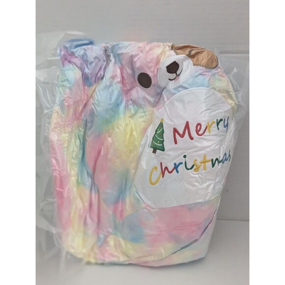 24" Mewaii Stuffed Animal Plush Toy Pillows Rainbow merry christmas Dog Squish - Picture 2 of 8